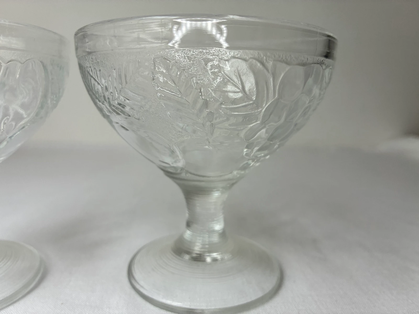 Lot de 2 coupes à glace / verres à dessert vintage en verre Luminarc France – photo 3